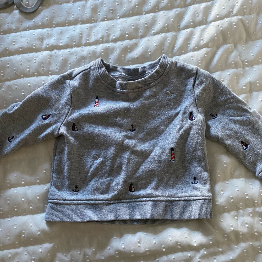 Janie & Jack Embroidered Terry Sweatshirt 12-18 months